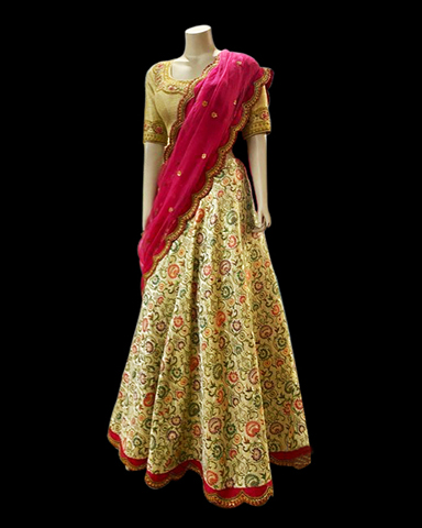 Lehenga Gold 