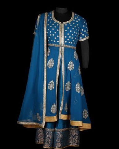 Lehenga Peacock blue 
