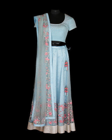 Lehenga Soft Blue 